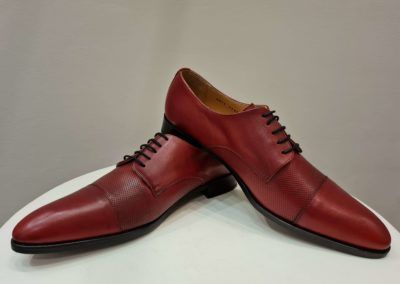 Chaussures personnalisables cuir bordeaux - Caralys mariage Nice 06